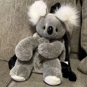 Incredible Petables Gray Koala Plush Backpack